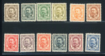 Stamp of Luxembourg 1906, 'Guillaume IV' Michel n° 74-85 mint ** MNH complete