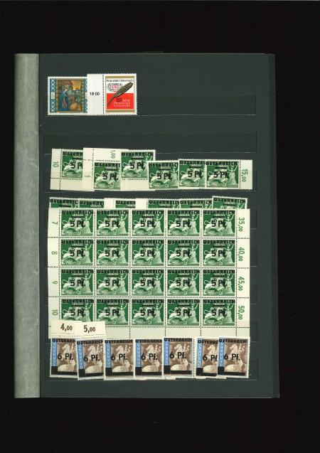 Stamp of Austria » 1945 Provisionals 1945, 1. und 2. Wien-Provisorien in Bögen oder Teilbögen
