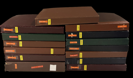 Stamp of France » Collections 1960-2000, dans 13 albums pour feuilles, gros stock