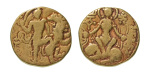 Stamp of Coins » Gupta Gupta Empire, Chandragupta II, c. 380-413, AV dinar, 7.41 g. Lion slayer with sword