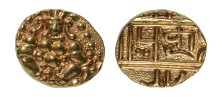 Stamp of Coins » Hindu coins of medieval India Vijaynagar Kingdom, Tuluva dynasty, Krishna Deveraya, c. 1509-1529, AV pagoda, 3.31 g,