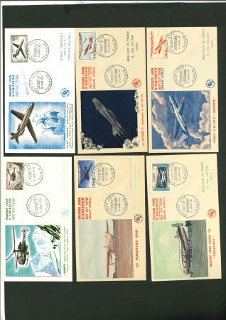 Stamp of France » Poste Aérienne 1954-1958, Poste Aérienne Y&T n° 30-33, n° 36 et n°