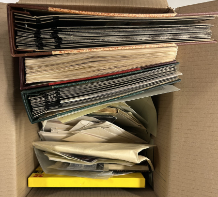 Stamp of Large Lots and Collections All World : 1880-1980, in a box thousands of mint and used stamps