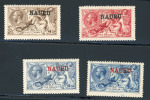 Stamp of Nauru 1916 2s6d, 5s, 10s pale blue and 10s deep bright blue mint