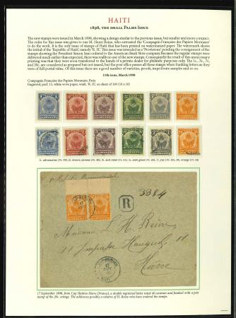 Stamp of Haiti » Later Issues 1898 Palm Tree issue collection