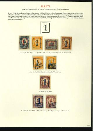 Stamp of Haiti » Later Issues Haiti 1914 United States rule surcharges