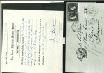 Stamp of St. Vincent St Vincent 1868 4d blue and 1s slate-grey cover to Paris