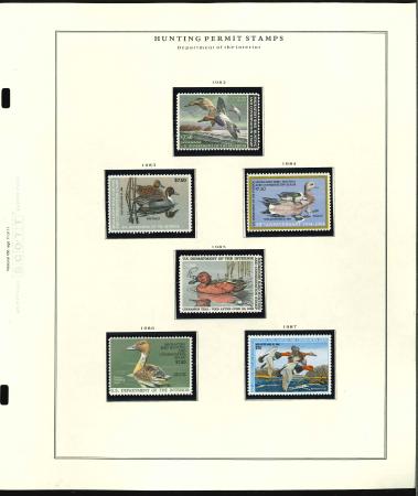 Stamp of United States » Duck Hunting Stamps USA Duck Hunting stamps