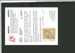 Stamp of Switzerland / Schweiz » Sitzende Helvetia Gezaehnt » Briefmarken 1862 1867, 5 Rp. braun auf kleinem Briefstück mit Tessiner Strahlenstempel