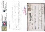 Stamp of Switzerland / Schweiz » Sitzende Helvetia Gezaehnt » Briefmarken 1867-1878 1878, 40 Rp. grau, zusammen mit 5 Rp. braun