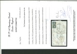 Stamp of India » 1854 Lithographs 1855 (Apr 6) entire from Simla to England with two 1854 1/2a die I