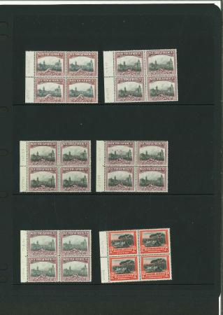 Stamp of South Africa » Union & Republic of South Africa South Africa 1927-30 accumulation of multiples unused