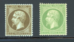 Stamp of France » Empire 1853-1862 1853, Napoléon dentelé Y&T n°19, 1c mordoré (centrage