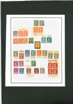 Stamp of France » Collections 1920-1958, sur 7 pages d'album, collection de + de