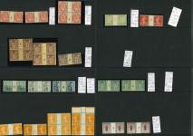 Stamp of France » Collections 1877-1922, sur 9 plaquettes, collection de 51 millésimes