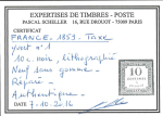Stamp of France » Timbres-Taxe 1859, Taxe Y&T n°1, 10c noir lithographié, neuf sans