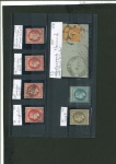 Stamp of France » Collections 1862-1870, sur 3 plaquettes, ensemble d'une quarantaine
