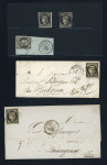 Stamp of France » Lettres Classiques Collections 1829-1851, lot de Cérès non-dentelé composé d'une lettre