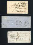 Stamp of France » Lettres Classiques Collections 1829-1851, lot de Cérès non-dentelé composé d'une lettre