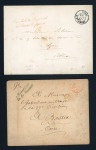 Stamp of France » Lettres Classiques Collections 1845-1867, lot de 2 lettres en franchise, la première