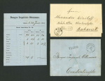 Stamp of Romania » Austrian Levant Post Offices 1855-70, group of five stampless covers