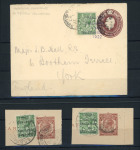 Stamp of Ireland » 1921 Unofficial Overprints 1922 (18.7) GB 1 1/2d brown, stationery envelope, franked