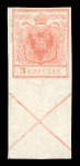 Stamp of Austria » 1850 Issue Austria Österreich 1850 3Kr HP mit vollem Andreaskreuz