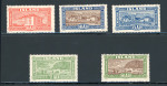 Stamp of Iceland CANCEL1925, Iceland views Michel n° 114-118 mint ** MNH complete