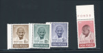 Stamp of India » Dominion 1948, Mahatma Gandhi SG n° 305-308 mint ** MNH, very