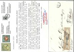 Stamp of Switzerland / Schweiz » Sitzende Helvetia Ungezähnt » Dünnes Papier 1856, 5 Rp. braun im senkrechten Dreierstreifen auf Faltbrief