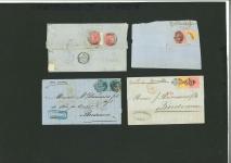 Stamp of Mauritius » 1860-72 De La Rue Issues (SG 46-72) 1863-81, small correspondence of 8 covers to France