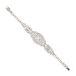 Stamp of Feldman International Auctions Bracelet Art Déco diamants