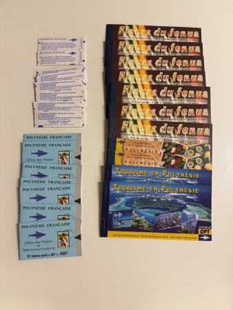 Stamp of Colonies françaises » Polynésie Carnets : 1993-2006, lot de 27 carnets neufs ** MNH