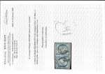 Stamp of France » Type Cérès de 1849-1850 1849, Cérès Y&T n°4 25c bleu en paire tête-bêche oblitérée