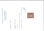 Stamp of France » Type Cérès de 1849-1850 1849, Cérès Y&T n°6B 1fr carmin-brun neuf * avec gomme