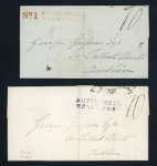 Stamp of Ireland » Postal History (Arranged alphabetically by County) Cavan - Ballyconnell: 1835-39 Two folded letter sheets,