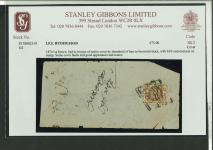 Stamp of Indian States » Hyderabad 1870 1/2 anna brown on two native covers, both canceled by rhombus bar cancel in black