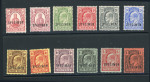 Stamp of Turks and Caicos Islands 1909 Wmk Mult Crown CA set of 12 values to 3s mint overprinted SPECIMEN