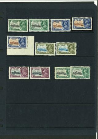 Stamp of Turks and Caicos Islands 1935 Silver Jubilee group of varieties