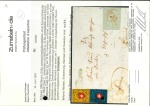 Stamp of Switzerland / Schweiz » Rayonmarken » Rayon I, dunkelblau ohne Kreuzeinfassung 1850, Rayon I ohne Kreuzeinfassung mit Rayon II