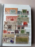 Stamp of Indian States » Indian States Collections and Lots 1800-1900s Stockbook of Indian States revenue and court fees stamp