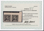 Stamp of Austria » Deutsch-Österreich Austria Österreich 1919 2H Ztgsm. Paar in Probefarbe grau, postfr