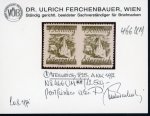 Stamp of Austria » 1st. Republic Austria Österreich 1925/27 Ziffernserie 1S waagr. Paar mit UNGEZ. Mitte