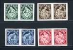 Stamp of Austria » 1st. Republic Austria Österreich 1937 Winterhilfe IV, ungezähnte postfr. Paare