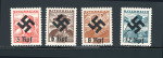Stamp of Austria » Ostmark Austria Österreich 1938 Freimarken mit NICHT VERAUSGABTEM Hakenkreuzüberdruck