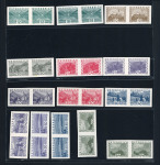 Stamp of Austria » 1st. Republic Austria Österreich 1932 Kleine Landschaft in ungezähnten postfrischen Paaren