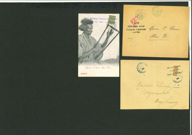 Stamp of Colonies françaises » Colonies Francaise Collections et Lots 1904-1940, petit lot de neuf cartes et lettres de diverses