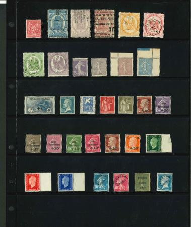 Stamp of France » Collections 1900-1945, belle petite sélection de bonnes et moyennes