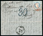 Stamp of France » Ballons Montés 1870, Lettre par Ballon Monté "Le Général Uhrich" à