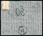 Stamp of France » Ballons Montés 1870, Lettre par Ballon Monté "Le Général Uhrich" à